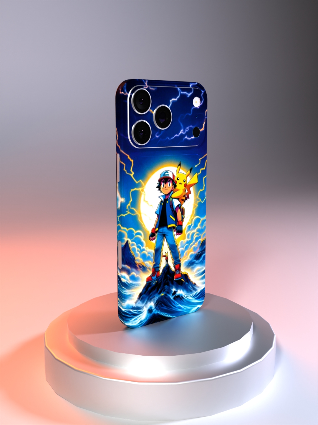 Ash and Pikachu Mobile Skin